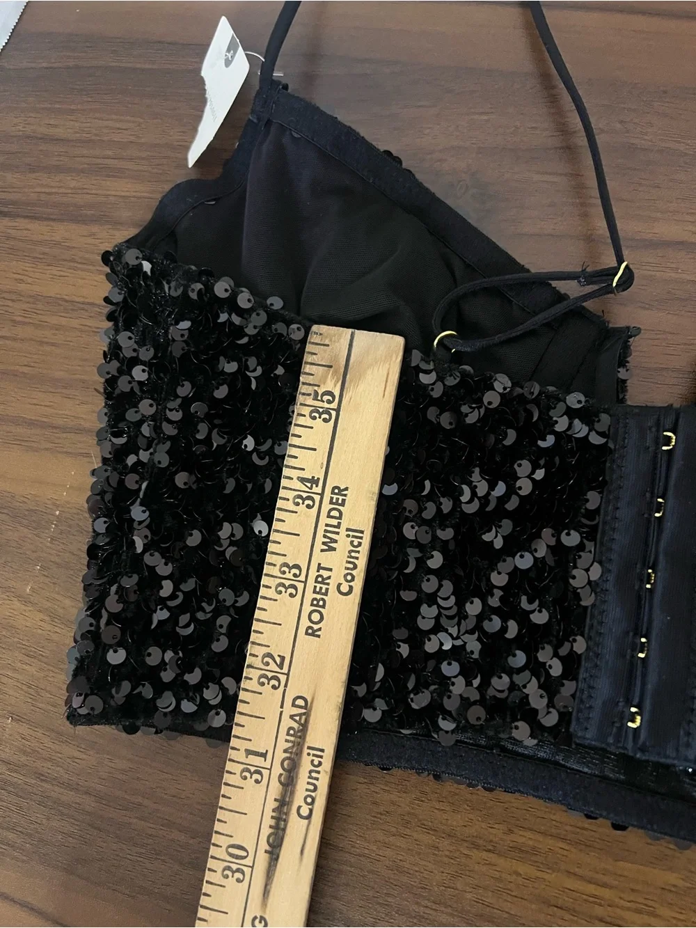 Anthropologie black bandeau